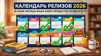 Календарь релизов 2026: в какие месяцы ваша книга продастся лучше всего